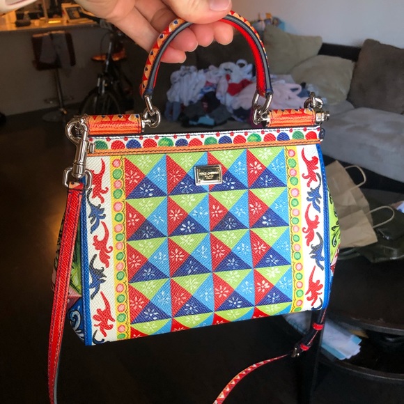 Dolce & Gabbana Sicily Small Printed Texturedleath - Picture 11 of 16